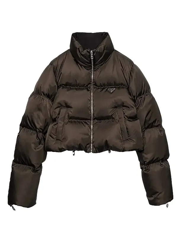 Women's Cropped Nylon Down Jacket Women's Cropped Nylon Down Jacket