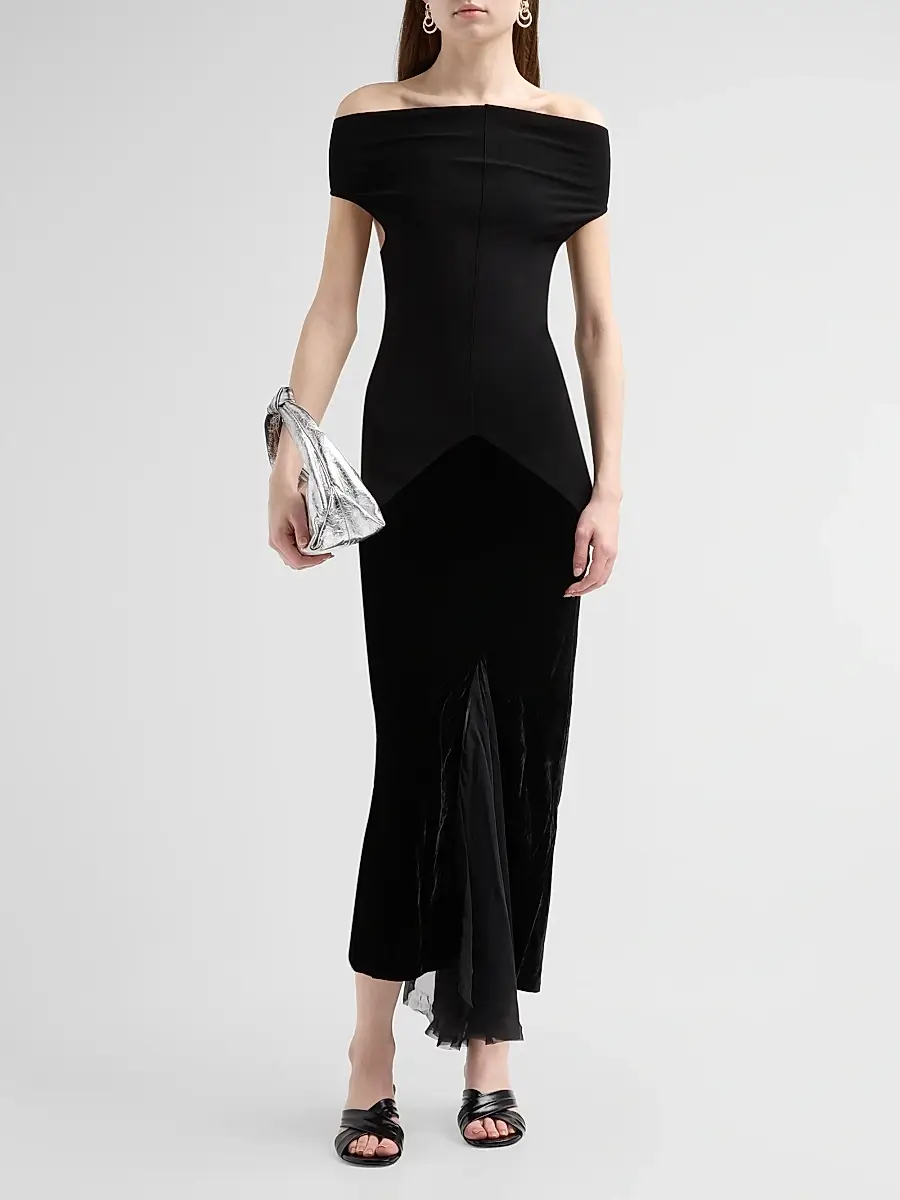 Rick Owens Women's Sliced Midi Dress | Thumbnail 2 Rick Owens Women's Sliced Midi Dress | Thumbnail 2
