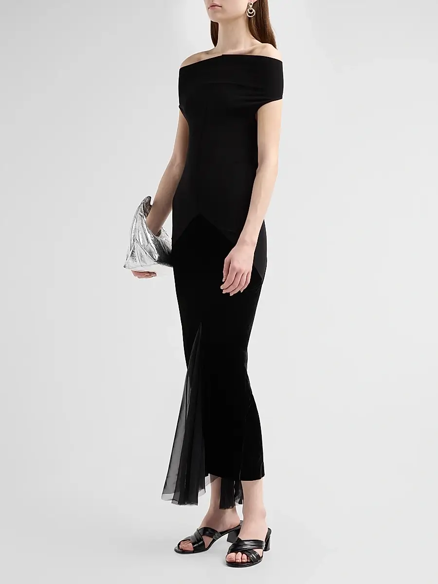 Rick Owens Women's Sliced Midi Dress | Thumbnail 4 Rick Owens Women's Sliced Midi Dress | Thumbnail 4
