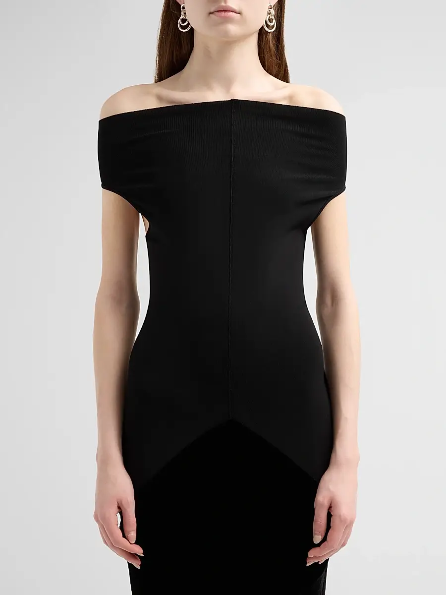 Rick Owens Women's Sliced Midi Dress | Thumbnail 5 Rick Owens Women's Sliced Midi Dress | Thumbnail 5