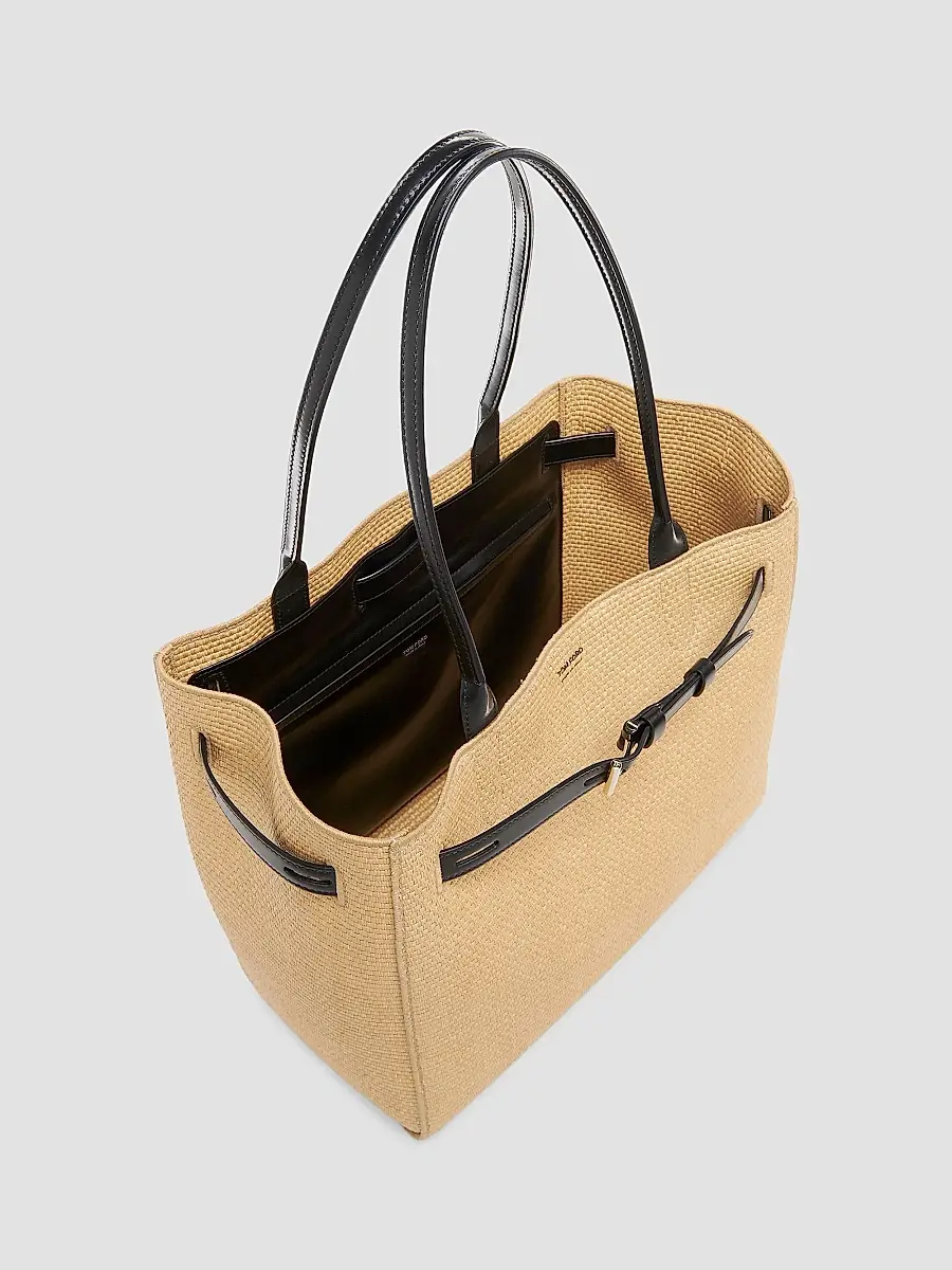 Tom Ford Women's Audrey Large Raffia Tote Bag | Thumbnail 4 Tom Ford Women's Audrey Large Raffia Tote Bag | Thumbnail 4