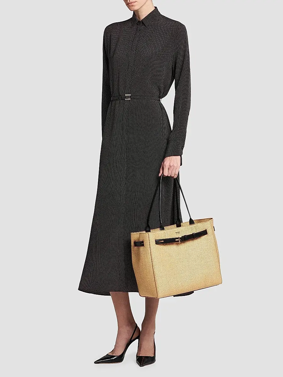 Tom Ford Women's Audrey Large Raffia Tote Bag | Thumbnail 5 Tom Ford Women's Audrey Large Raffia Tote Bag | Thumbnail 5