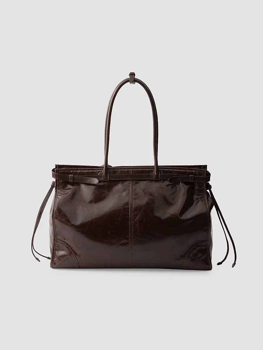 Prada Women's Bonnie Extra-Large Leather Top Handle Bag | Thumbnail 3