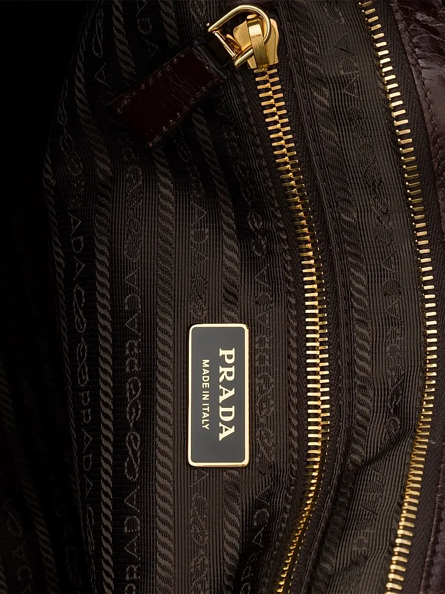 Prada Women's Bonnie Extra-Large Leather Top Handle Bag | Thumbnail 4