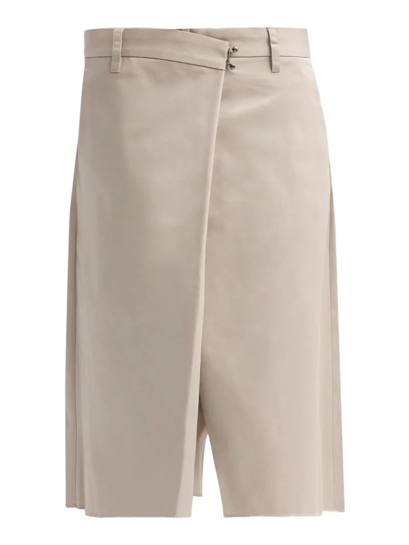 Maison Margiela Women's Cotton Twill Wrap Shorts