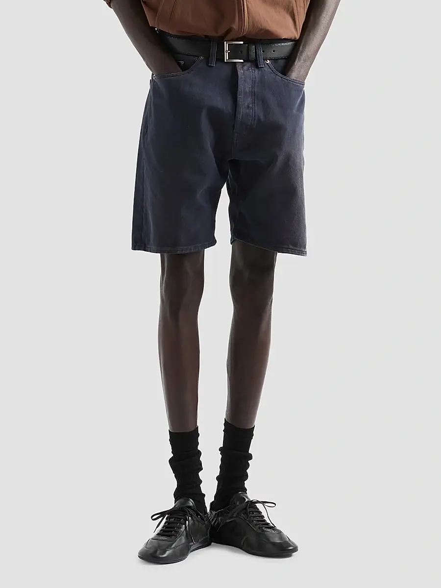 Prada Men's Denim Bermuda Shorts | Thumbnail 3