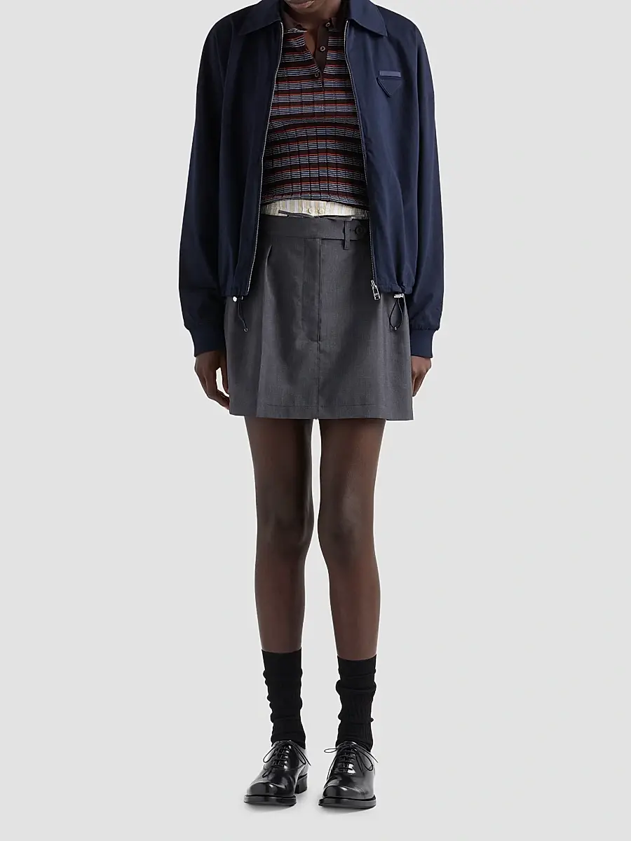 Prada Women's Light Mohair Mini Skirt | Thumbnail 2 Prada Women's Light Mohair Mini Skirt | Thumbnail 2