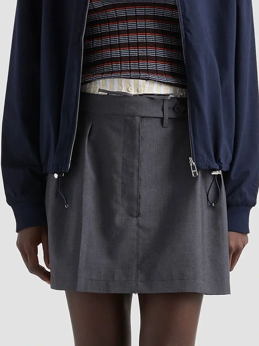 Prada Women's Light Mohair Mini Skirt | Thumbnail 3 Prada Women's Light Mohair Mini Skirt | Thumbnail 3