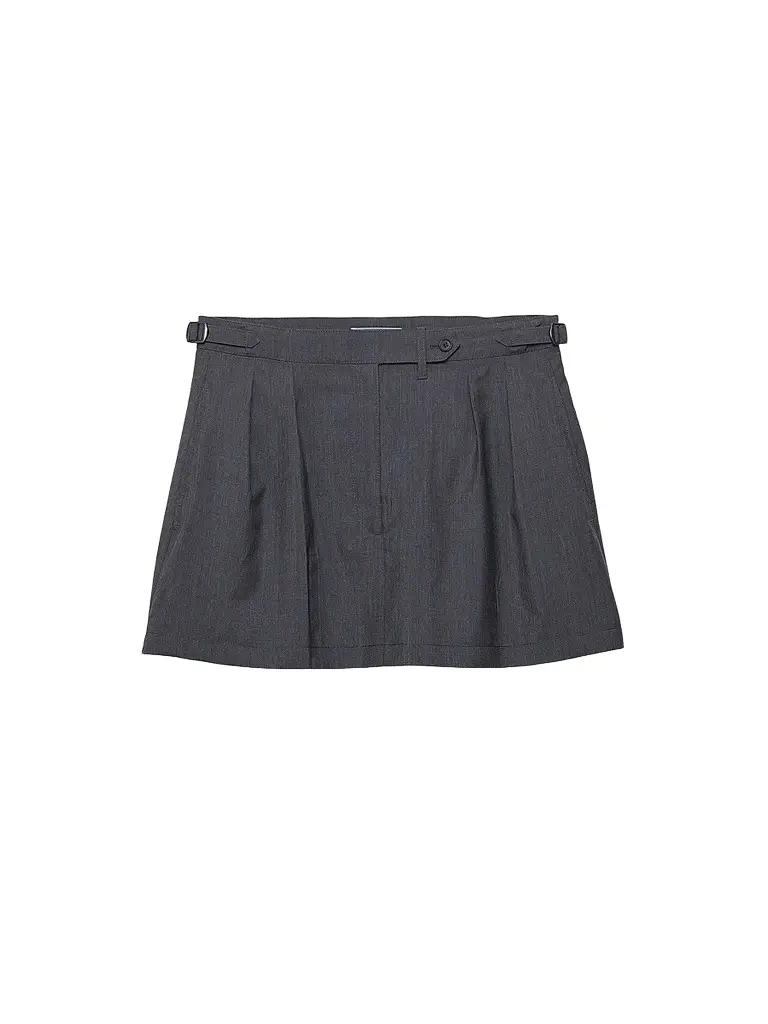 Prada Women's Light Mohair Mini Skirt - Grey | Image 1 Prada Women's Light Mohair Mini Skirt - Grey | Image 1