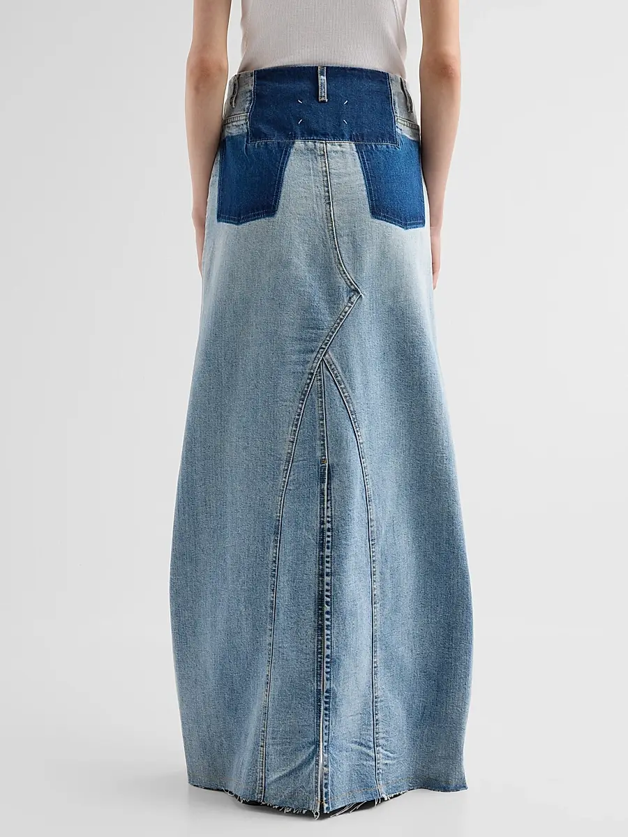 Maison Margiela Women's Waistless Denim Maxi Skirt | Thumbnail 3 Maison Margiela Women's Waistless Denim Maxi Skirt | Thumbnail 3