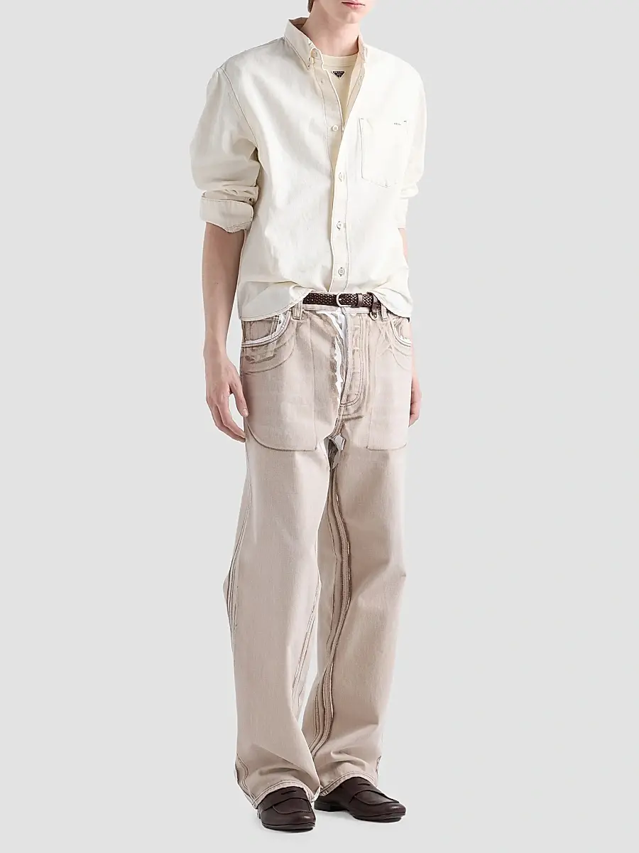 Prada Men's Cotton T-Shirt | Thumbnail 2 Prada Men's Cotton T-Shirt | Thumbnail 2