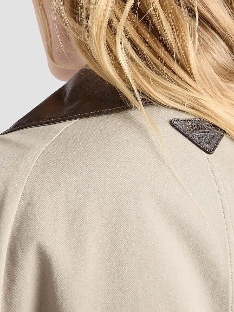 Prada Women's Single-Breasted Old Poplin Coat | Thumbnail 5 Prada Women's Single-Breasted Old Poplin Coat | Thumbnail 5