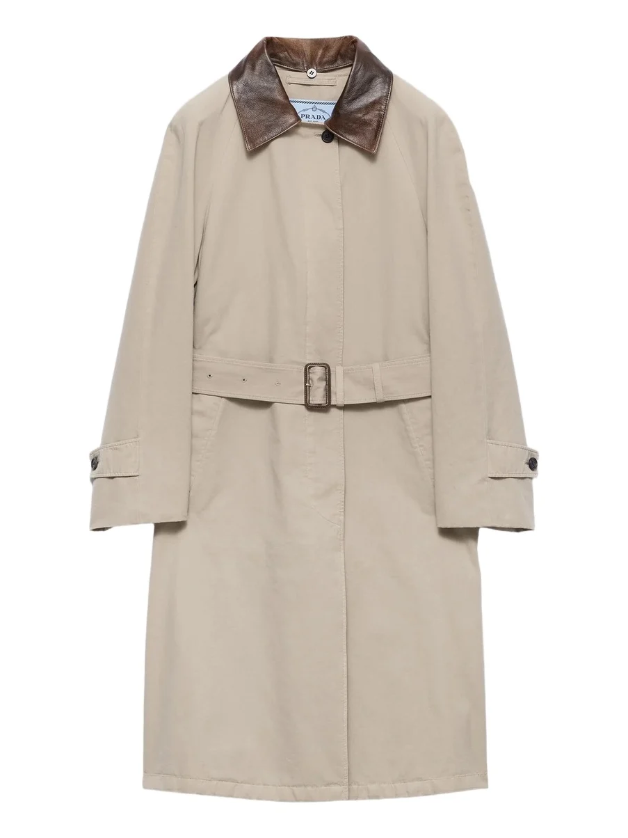 Women's Single-Breasted Old Poplin Coat