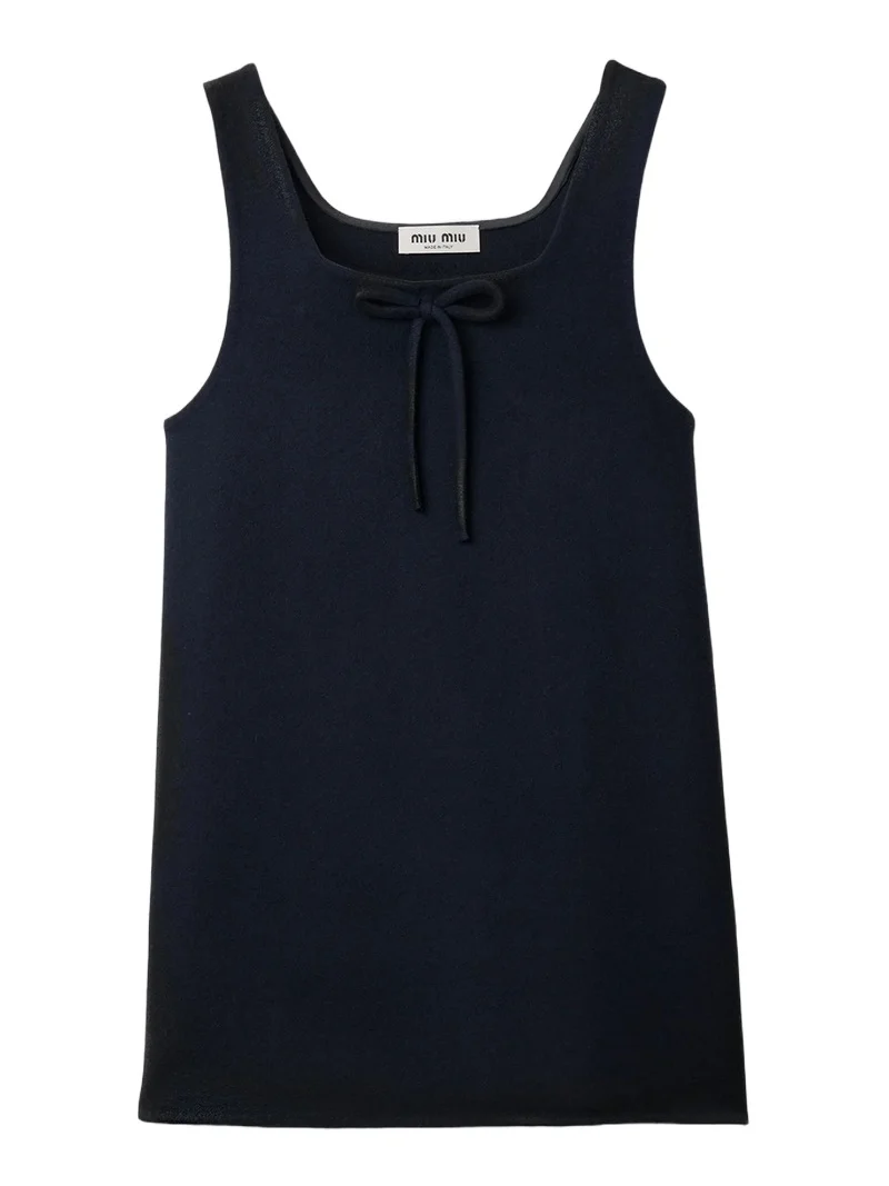 Miu Miu Women's Waxed Double Wool Dress
