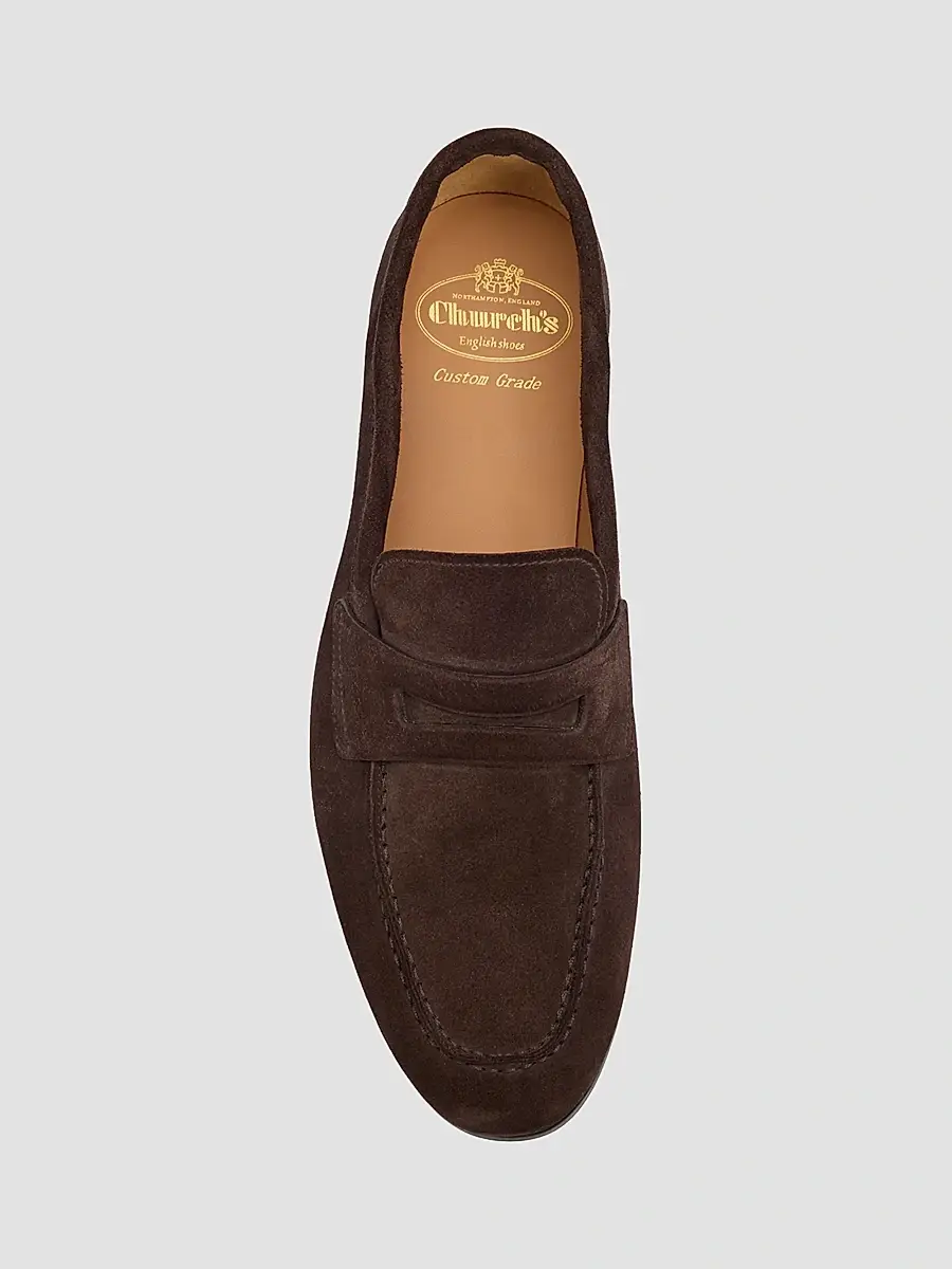 Church's Men's Milton Suede Penny Loafers | Thumbnail 3 Church's Men's Milton Suede Penny Loafers | Thumbnail 3
