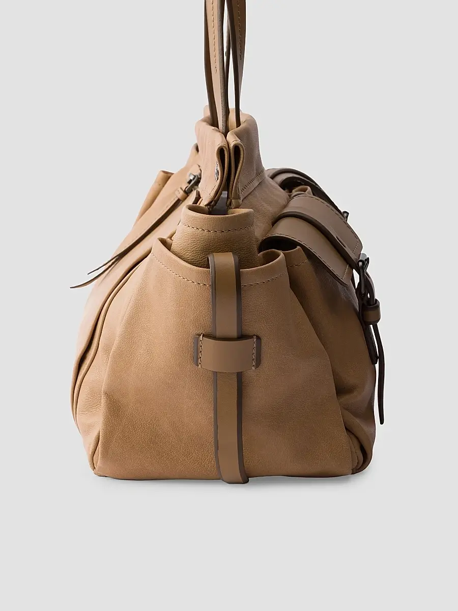Prada Women's Route Large Leather Tote Bag | Thumbnail 5 Prada Women's Route Large Leather Tote Bag | Thumbnail 5