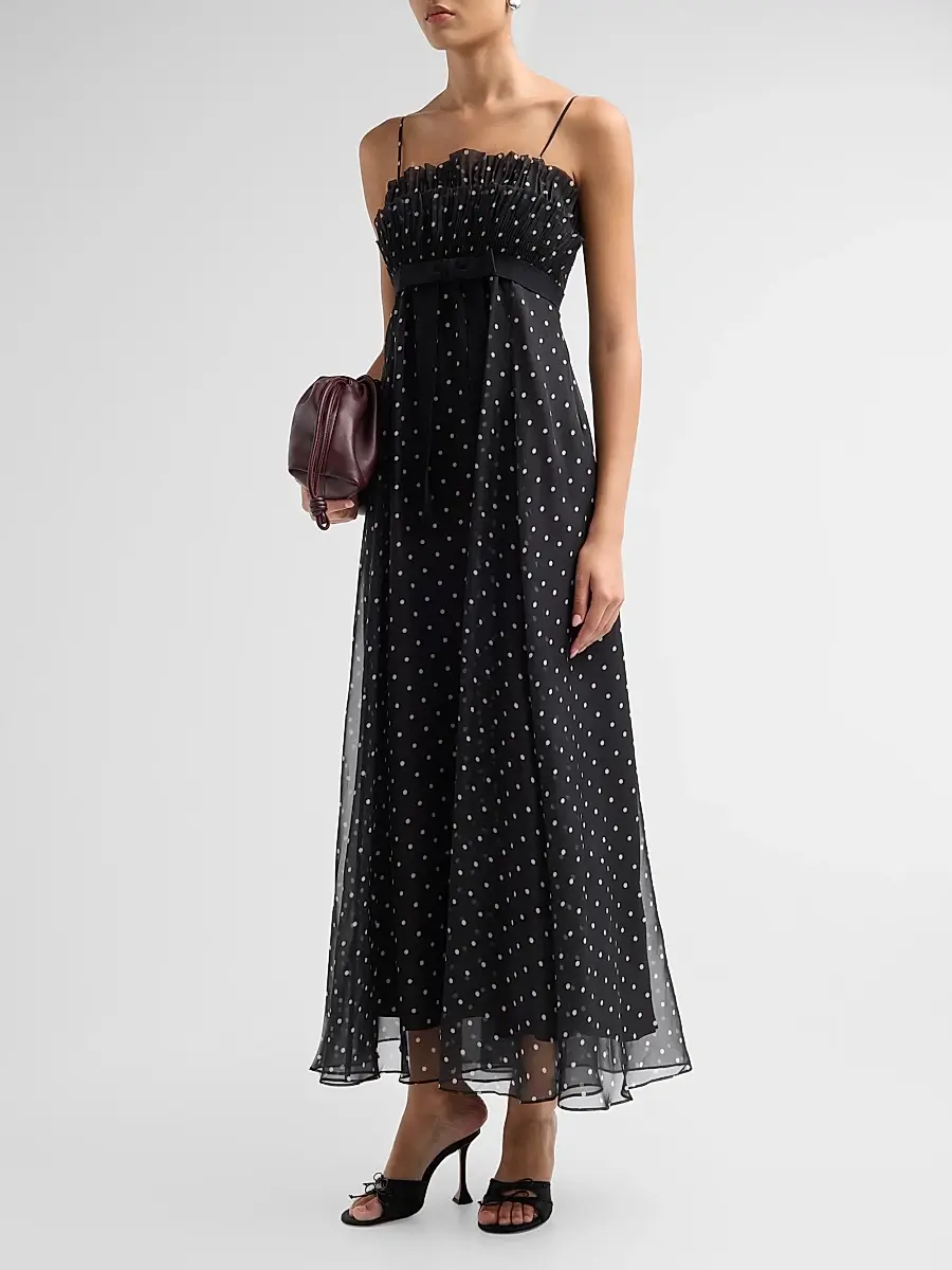 Zimmermann Women's Frill Pleated Maxi Dress | Thumbnail 4