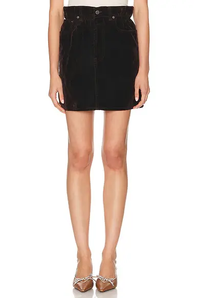 Miu Miu Velvet Mini Skirt | Image 1 Miu Miu Velvet Mini Skirt | Image 1