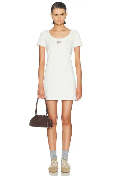 Miu Miu Jersey Dress | Image 1 Miu Miu Jersey Dress | Image 1