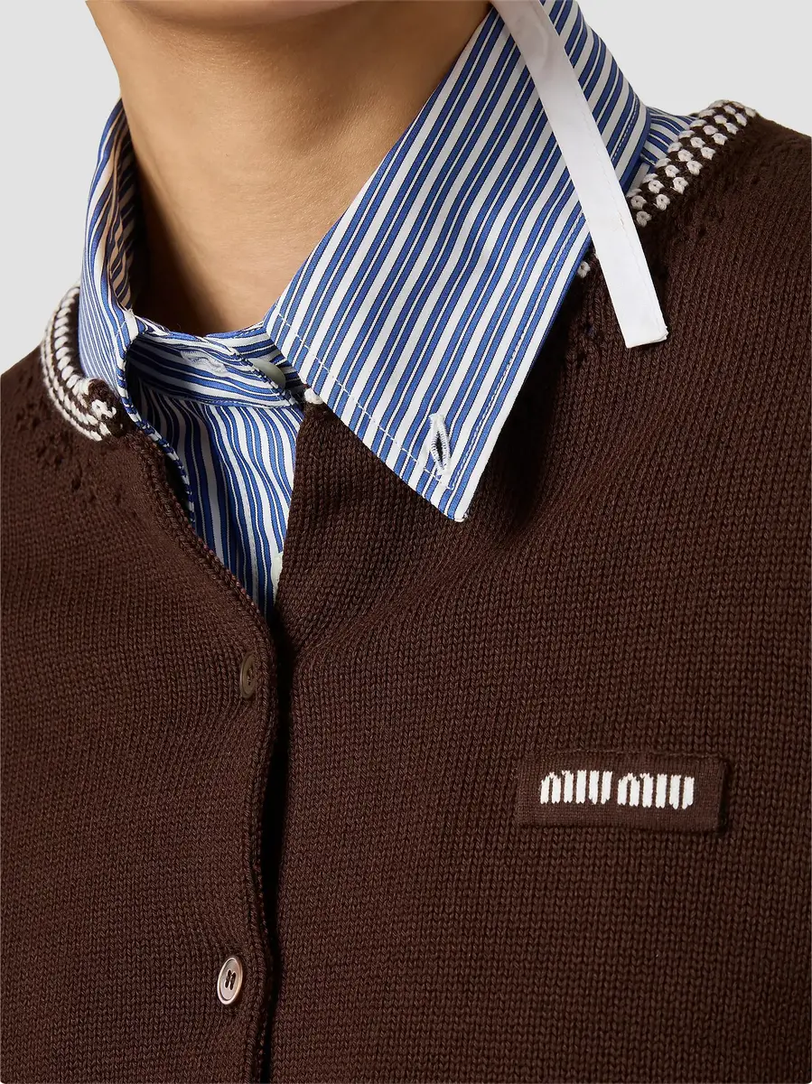 Miu Miu Cotton Cardigan | Thumbnail 4