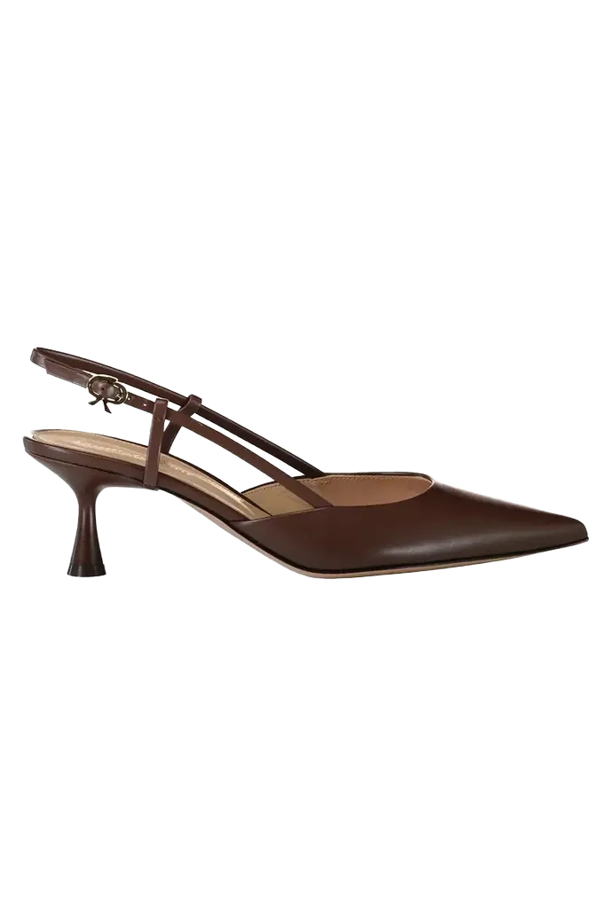 Gianvito Rossi Ascent Slingback 55 - Brown | Thumbnail 2 Gianvito Rossi Ascent Slingback 55 - Brown | Thumbnail 2