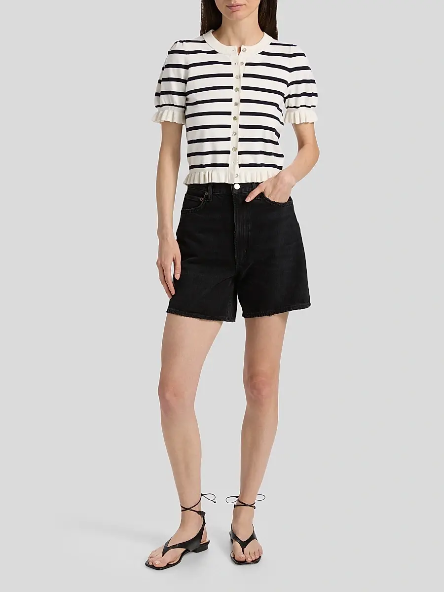 RAILS Women's Lora Striped Ruffle-Trim Cardigan | Thumbnail 2 RAILS Women's Lora Striped Ruffle-Trim Cardigan | Thumbnail 2