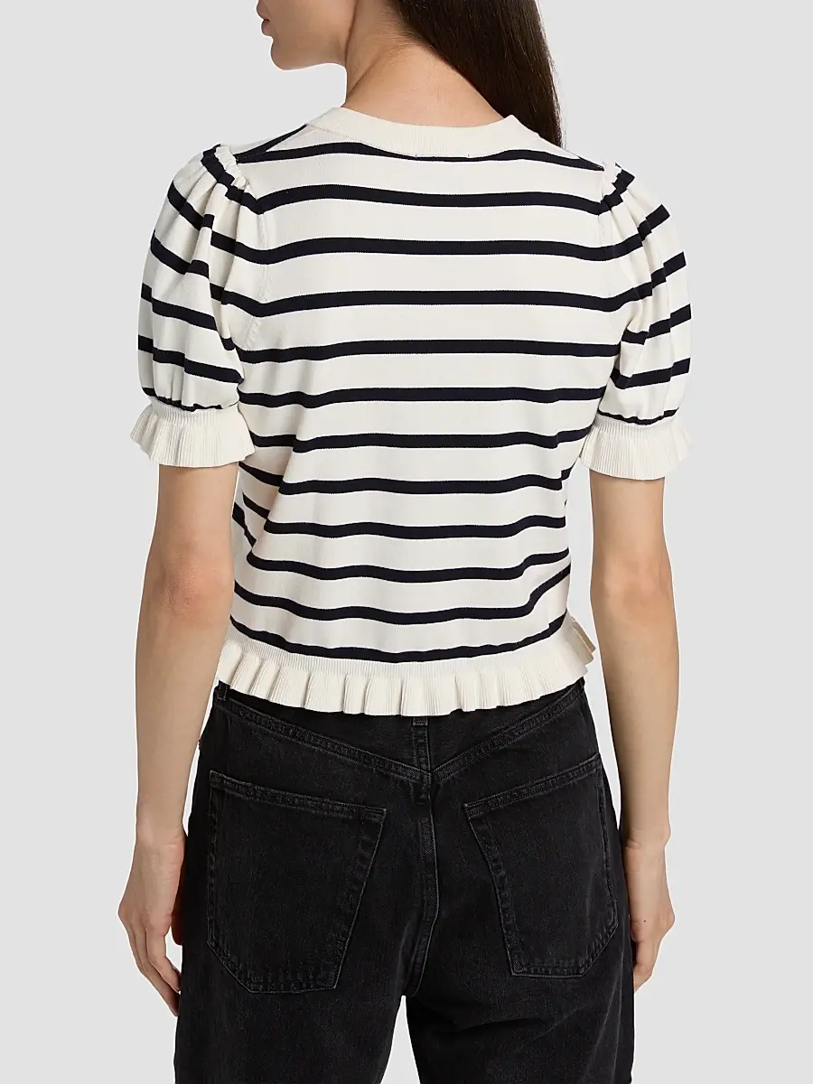 RAILS Women's Lora Striped Ruffle-Trim Cardigan | Thumbnail 5 RAILS Women's Lora Striped Ruffle-Trim Cardigan | Thumbnail 5