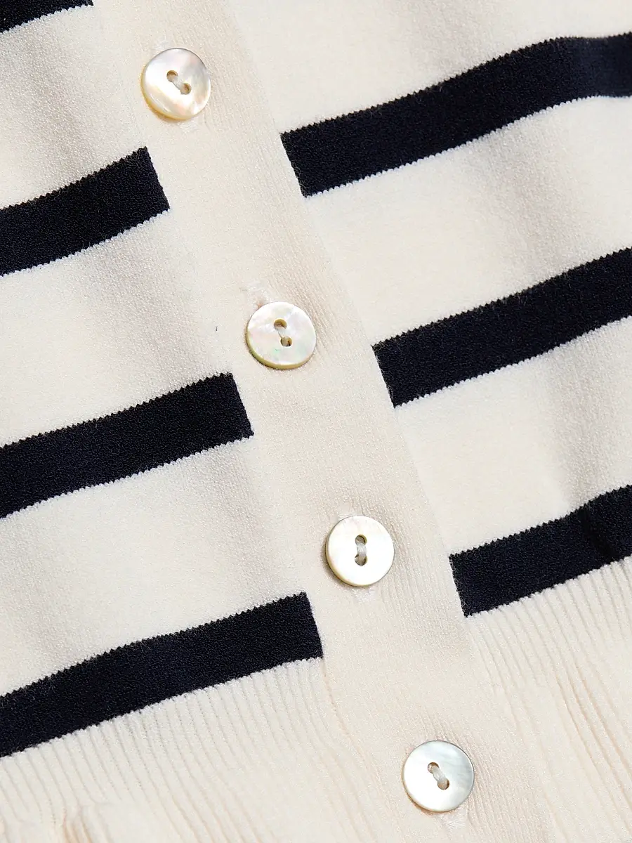 RAILS Women's Lora Striped Ruffle-Trim Cardigan | Thumbnail 7 RAILS Women's Lora Striped Ruffle-Trim Cardigan | Thumbnail 7