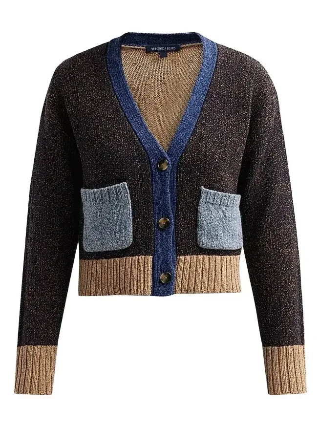 Women's Josiane Merino Wool-Cotton V-Neck Crop Cardigan Women's Josiane Merino Wool-Cotton V-Neck Crop Cardigan
