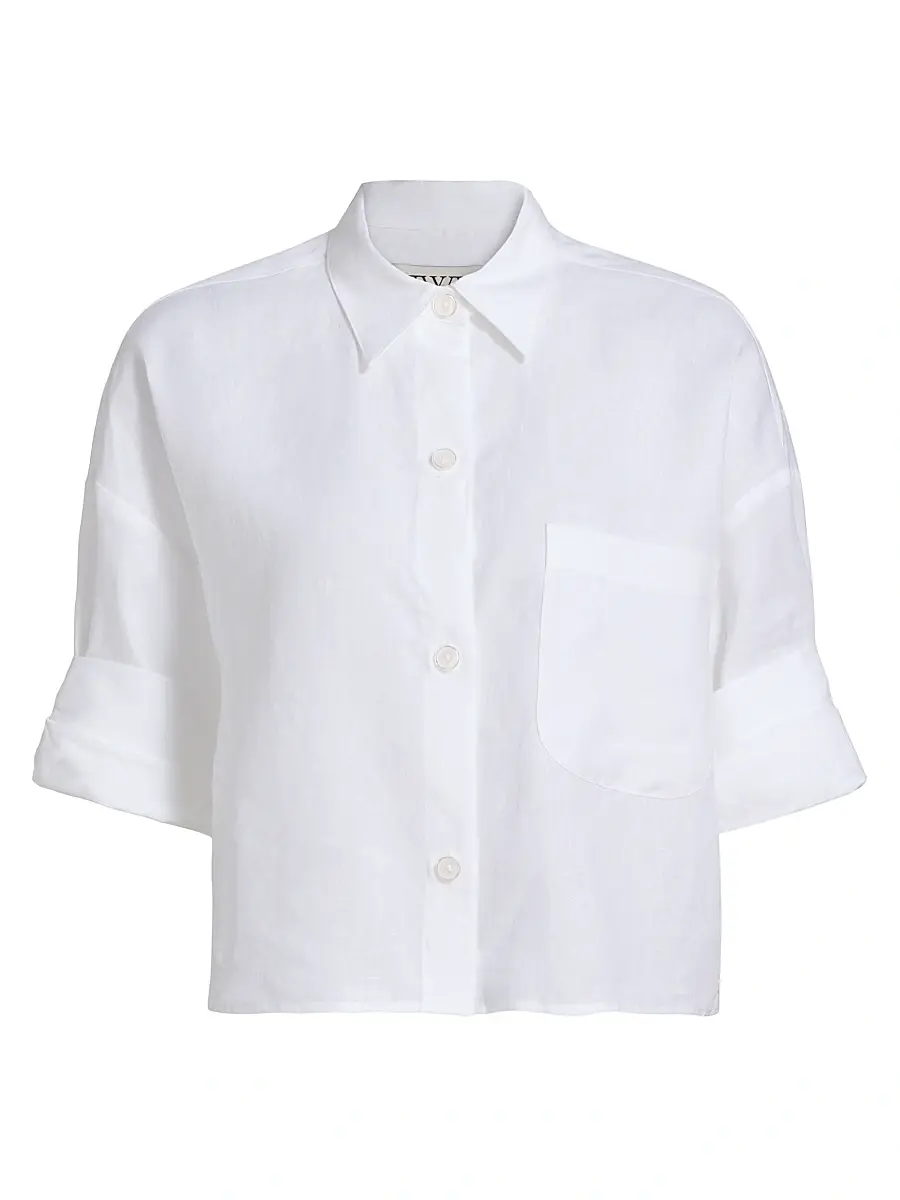 TWP Women's Next Ex Cotton-Silk Button-Front Shirt - White | Image 1 TWP Women's Next Ex Cotton-Silk Button-Front Shirt - White | Image 1