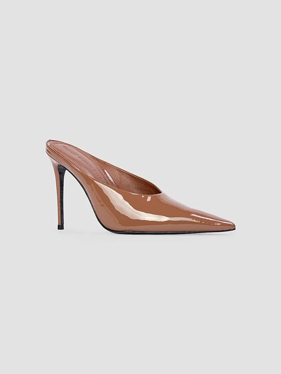 Black Suede Studio Women's Fallon 100MM Patent Pumps | Thumbnail 2