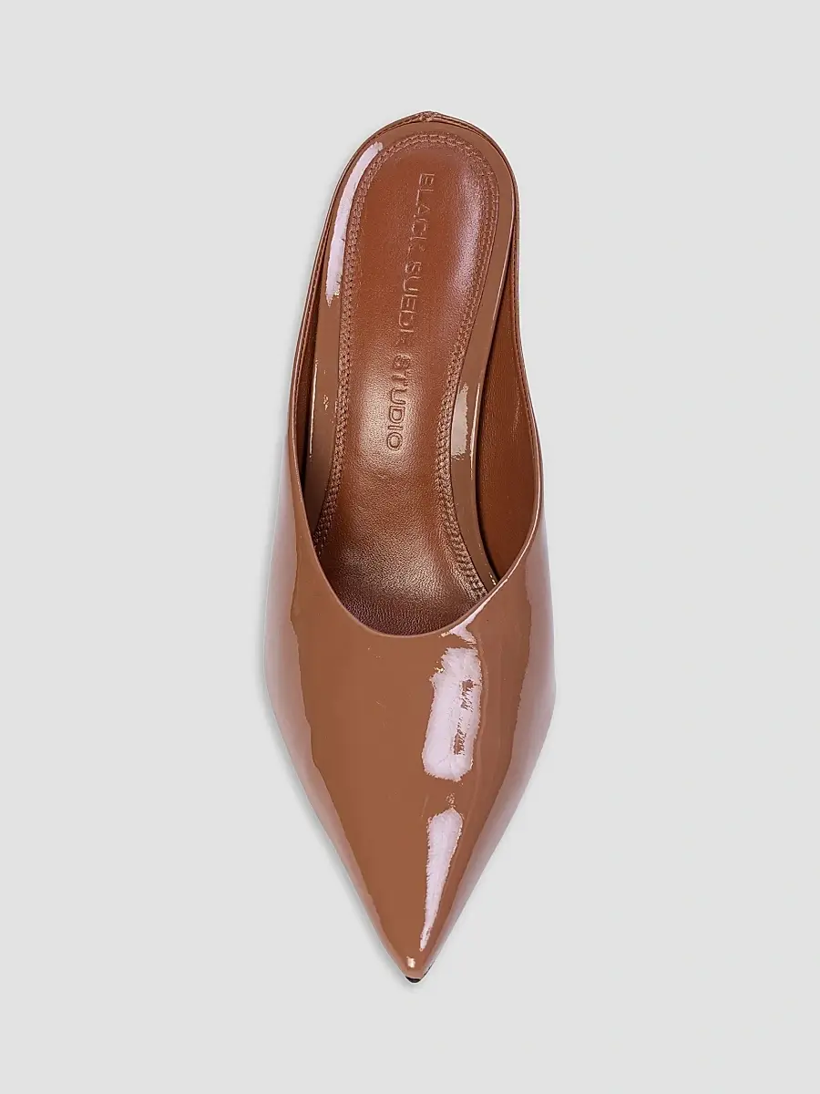 Black Suede Studio Women's Fallon 100MM Patent Pumps | Thumbnail 4