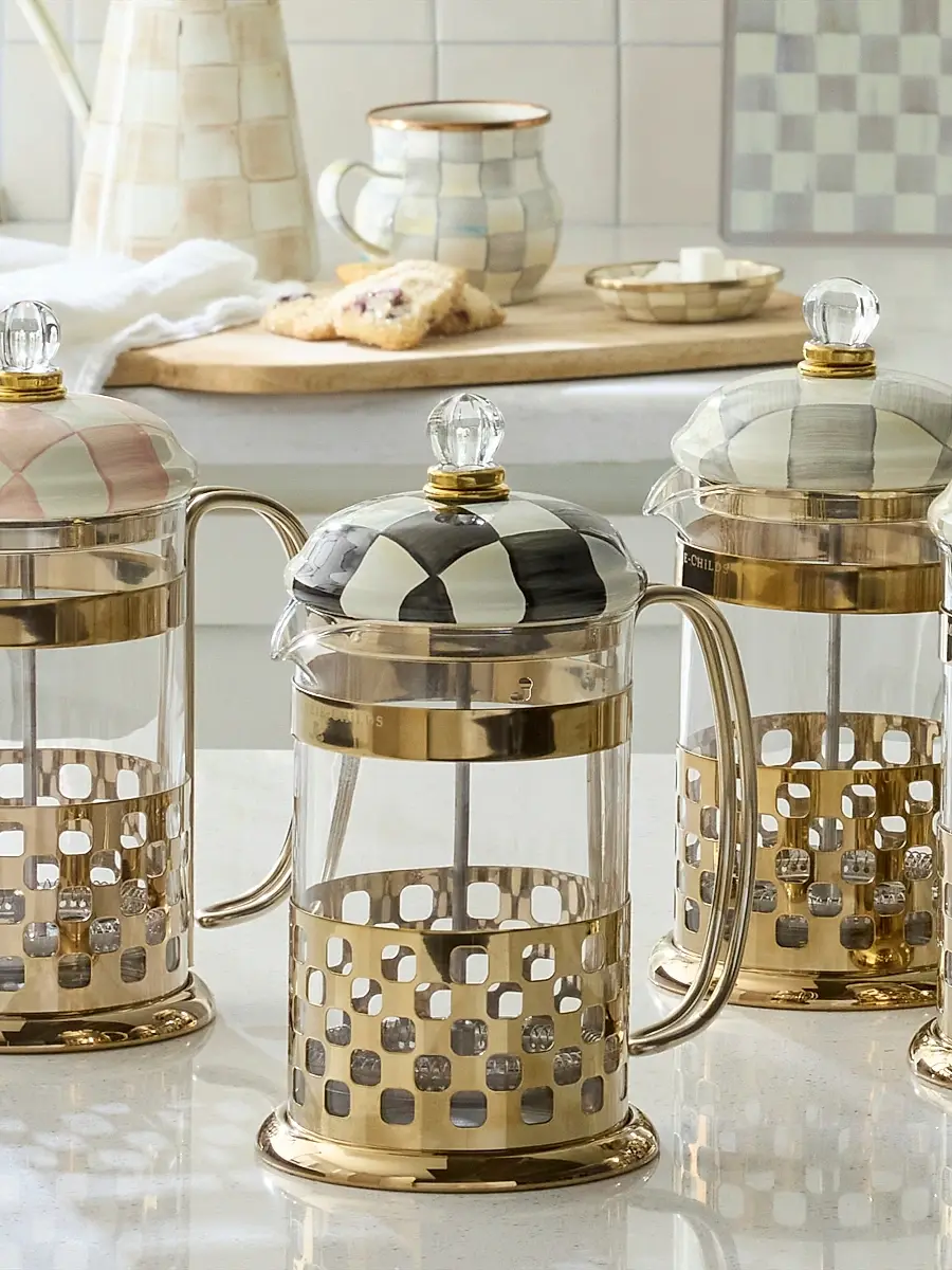MacKenzie-Childs Courtly Check French Press | Thumbnail 4 MacKenzie-Childs Courtly Check French Press | Thumbnail 4