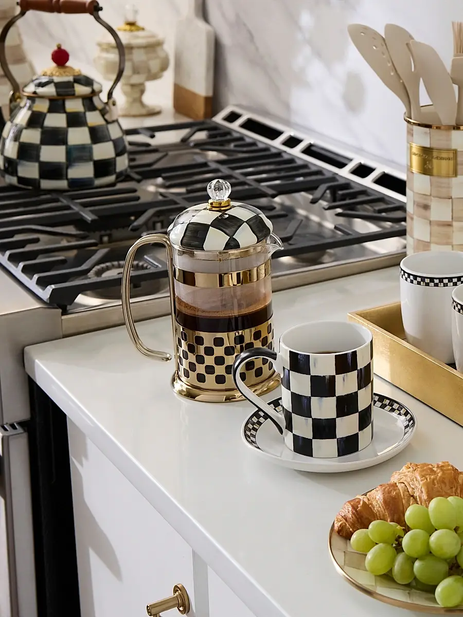 MacKenzie-Childs Courtly Check French Press | Thumbnail 5 MacKenzie-Childs Courtly Check French Press | Thumbnail 5