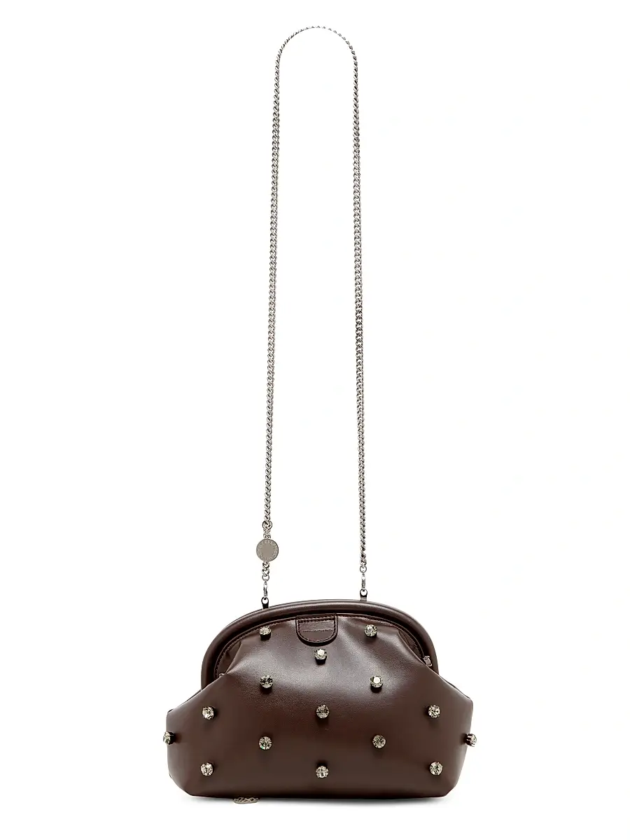 Stella McCartney Women's Falabella Crystal-Studded Clutch | Thumbnail 7 Stella McCartney Women's Falabella Crystal-Studded Clutch | Thumbnail 7
