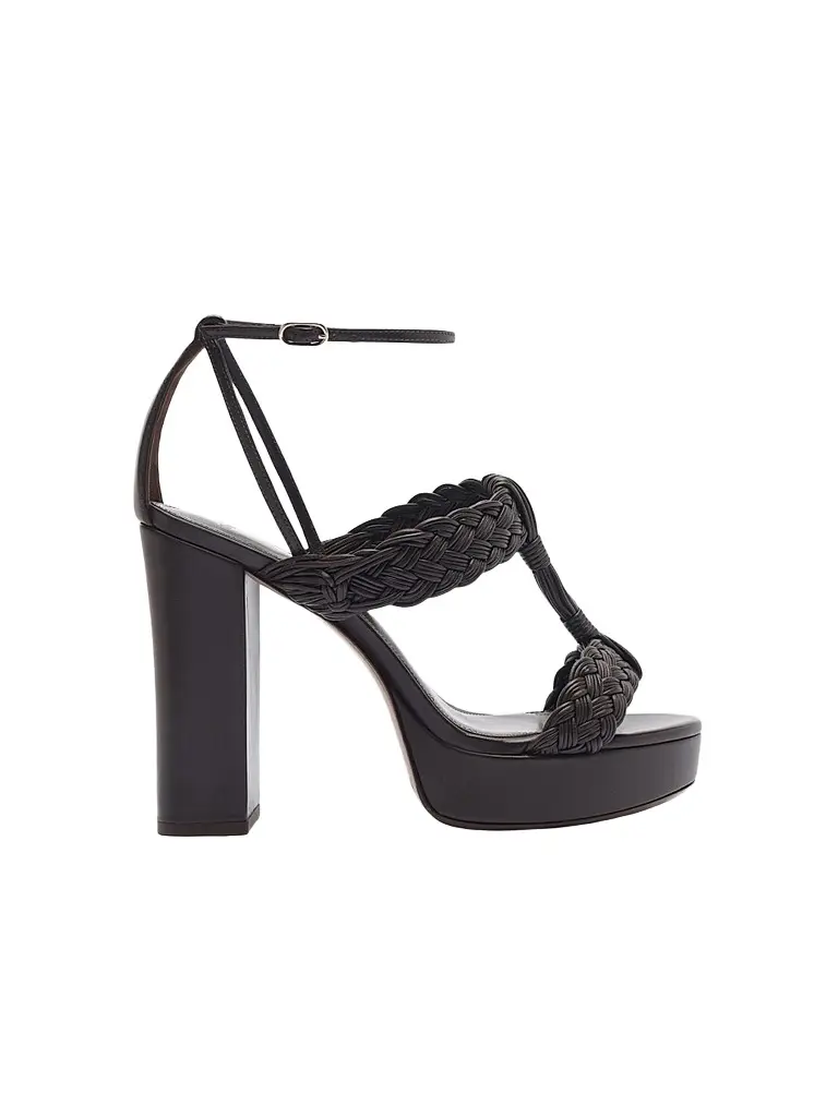 Alexandre Birman Women's Thalia 110MM Leather Block-Heel Sandals