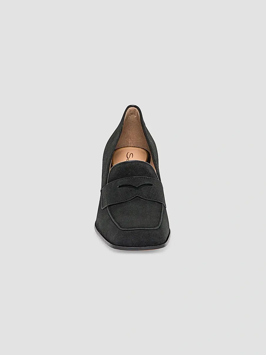 Santoni Women's Carla 65MM Suede Penny Loafer Pumps | Thumbnail 5 Santoni Women's Carla 65MM Suede Penny Loafer Pumps | Thumbnail 5