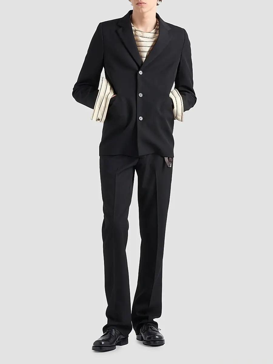 Prada Men's Wool Pants | Thumbnail 2 Prada Men's Wool Pants | Thumbnail 2