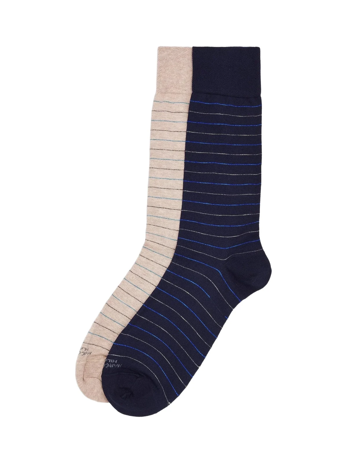 Men's Men's 2-Pack City Stripe Pima Cotton Mid-Calf Socks Men's Men's 2-Pack City Stripe Pima Cotton Mid-Calf Socks