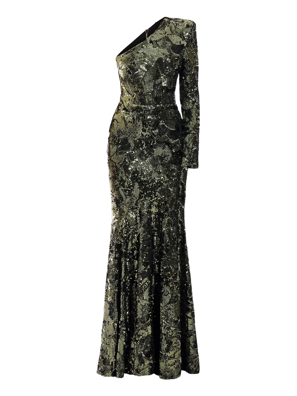 Women's This Is Not Her Sequined One-Shoulder Mermaid Gown Women's This Is Not Her Sequined One-Shoulder Mermaid Gown