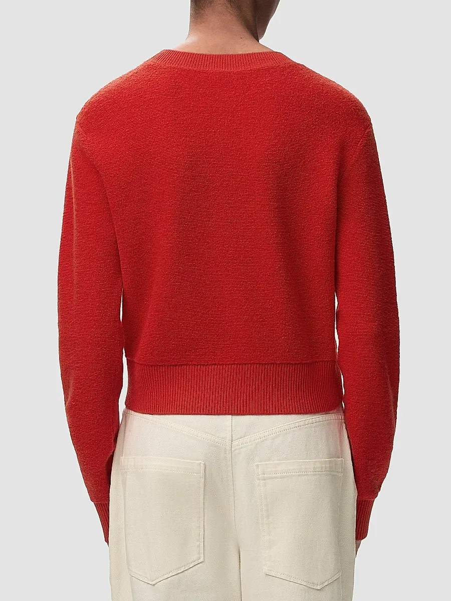 Loewe Women's Stitch Logo Wool Sweater | Thumbnail 3 Loewe Women's Stitch Logo Wool Sweater | Thumbnail 3