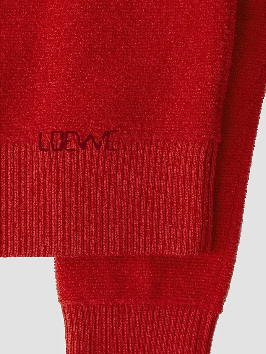 Loewe Women's Stitch Logo Wool Sweater | Thumbnail 5 Loewe Women's Stitch Logo Wool Sweater | Thumbnail 5