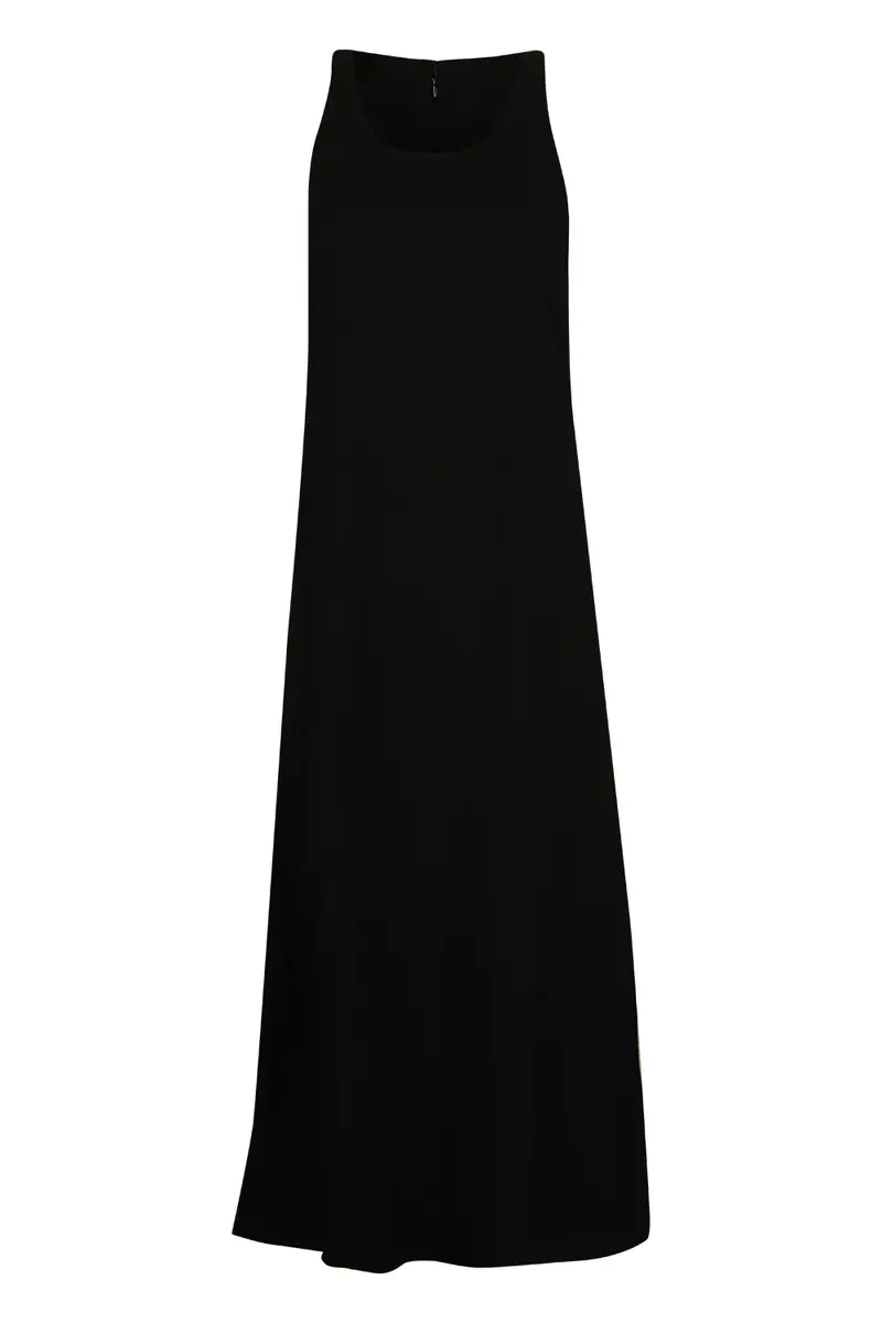 TOTEME Sleeveless Scoop Neck Sable Dress | Image 1 TOTEME Sleeveless Scoop Neck Sable Dress | Image 1