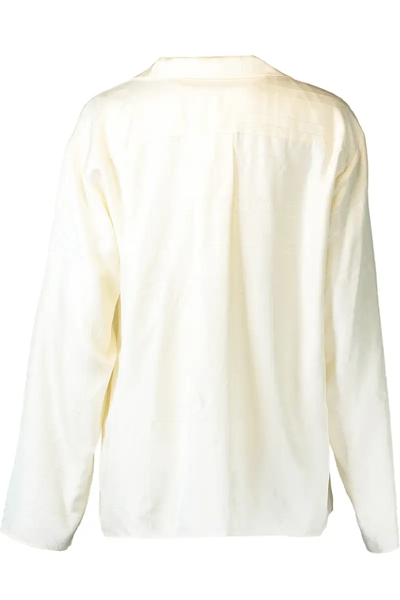 TOTEME Long Sleeve Monogram PJ Top | Thumbnail 2 TOTEME Long Sleeve Monogram PJ Top | Thumbnail 2