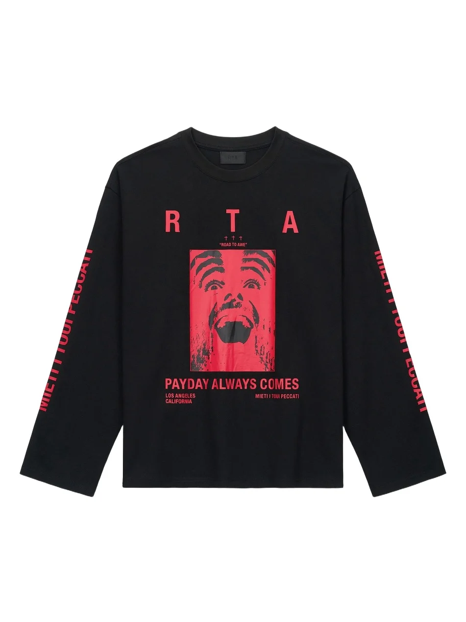 RTA Men's Curva Ultra Marceau Oversized Long-Sleeve Shirt