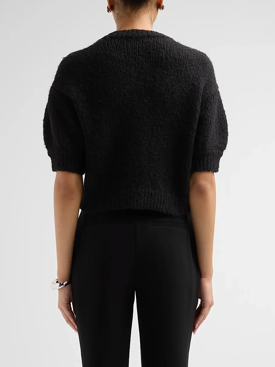 Cinq à Sept Women's Millicent Rib-Knit Cardigan | Thumbnail 3 Cinq à Sept Women's Millicent Rib-Knit Cardigan | Thumbnail 3