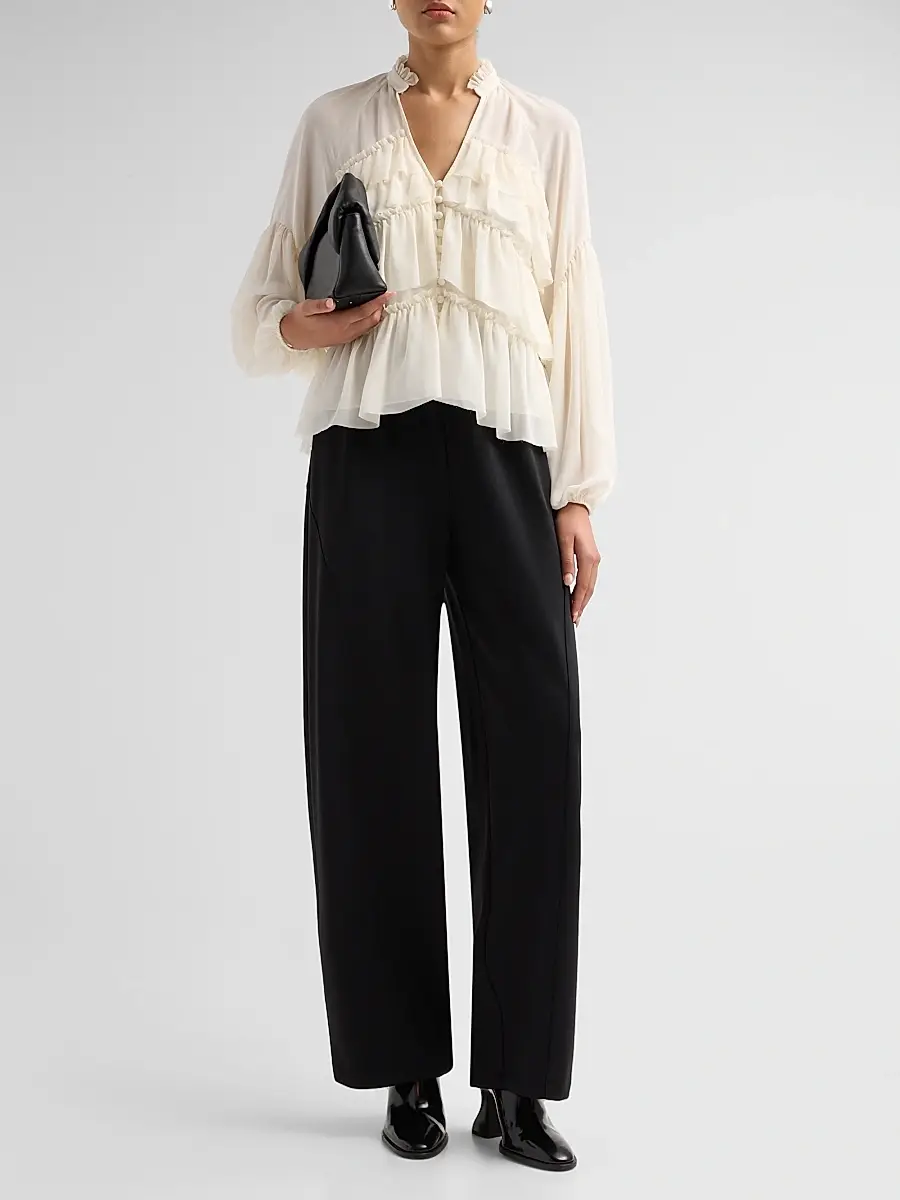 Cinq à Sept Women's Amoura Ruffle Top | Thumbnail 2 Cinq à Sept Women's Amoura Ruffle Top | Thumbnail 2