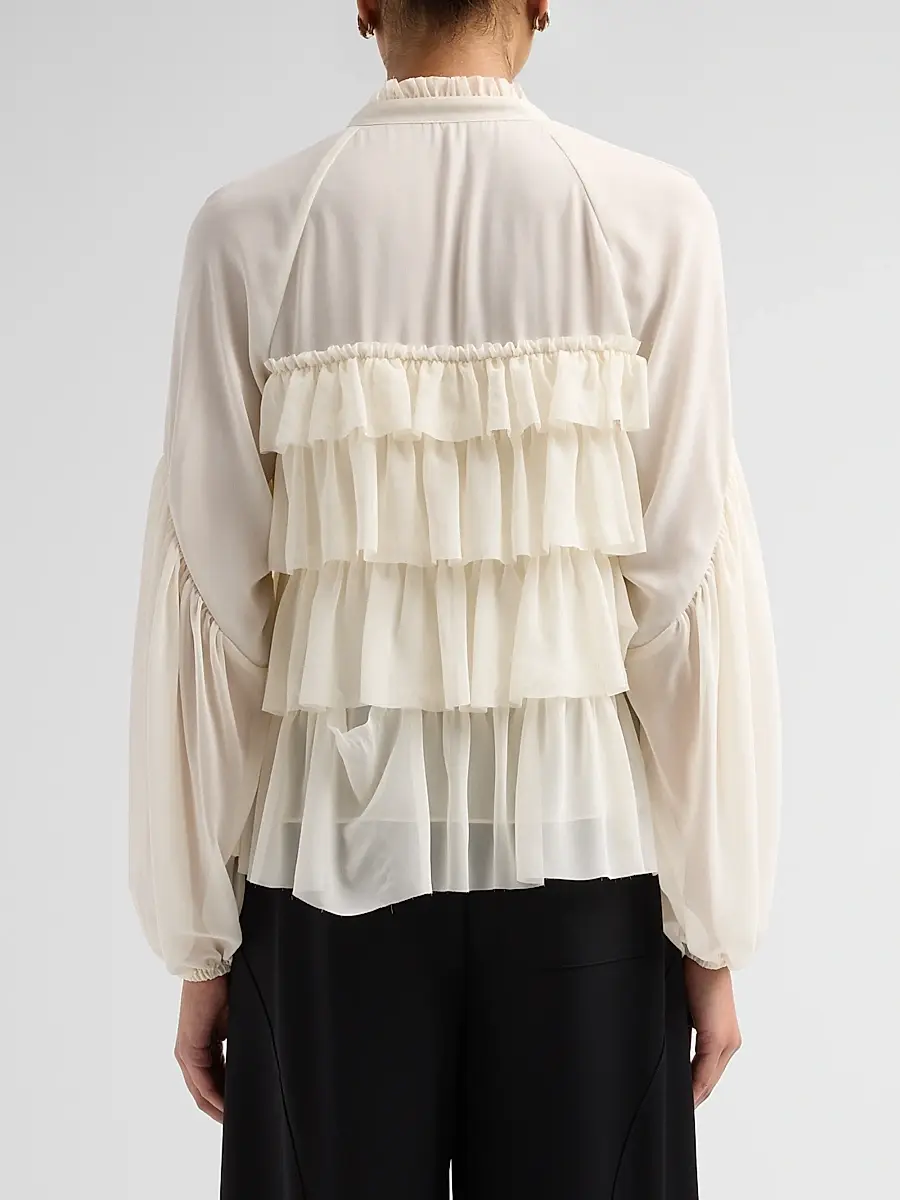 Cinq à Sept Women's Amoura Ruffle Top | Thumbnail 3 Cinq à Sept Women's Amoura Ruffle Top | Thumbnail 3