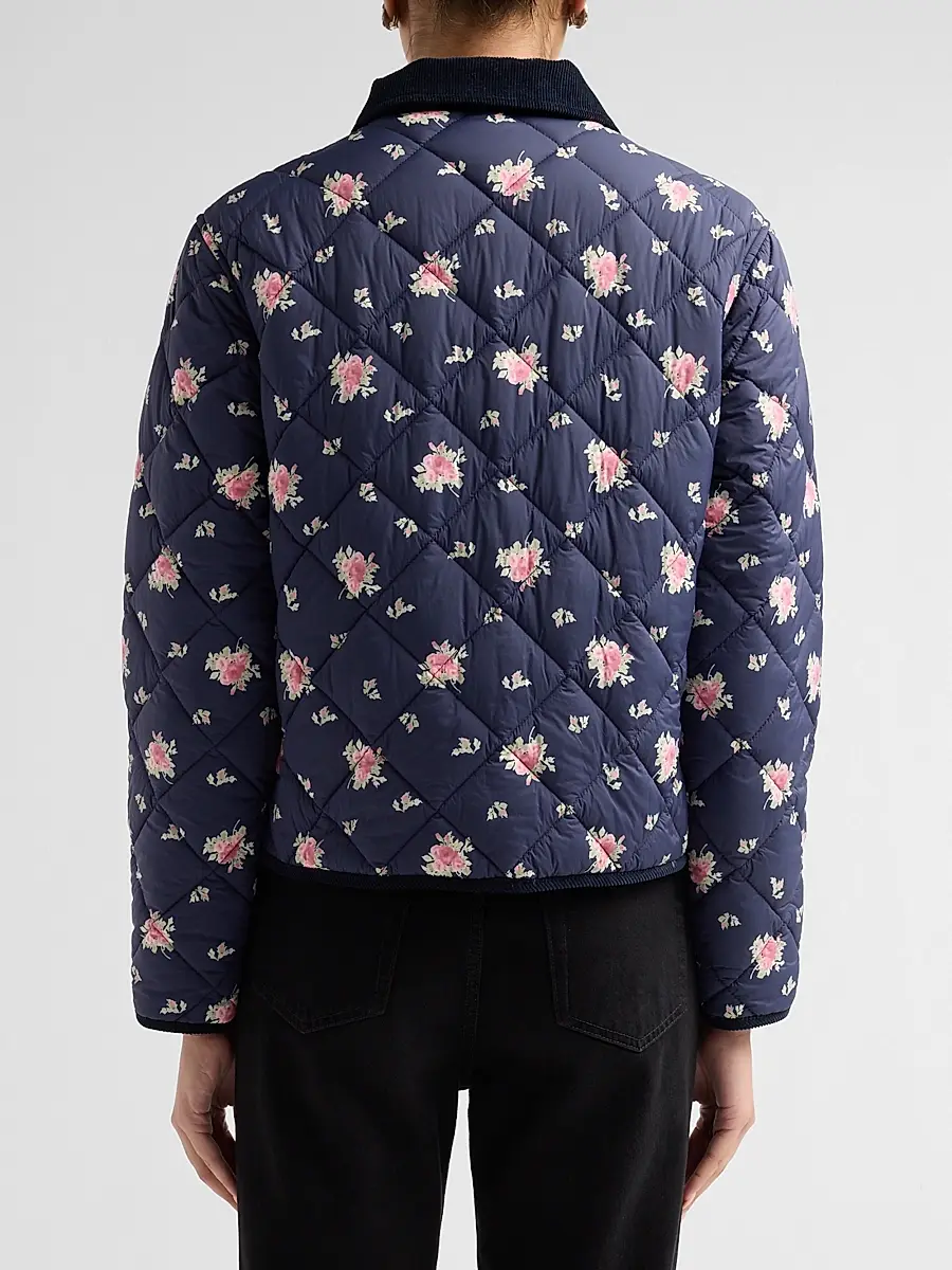 LoveShackFancy Women's Norinda Floral Quilted Jacket | Thumbnail 3
