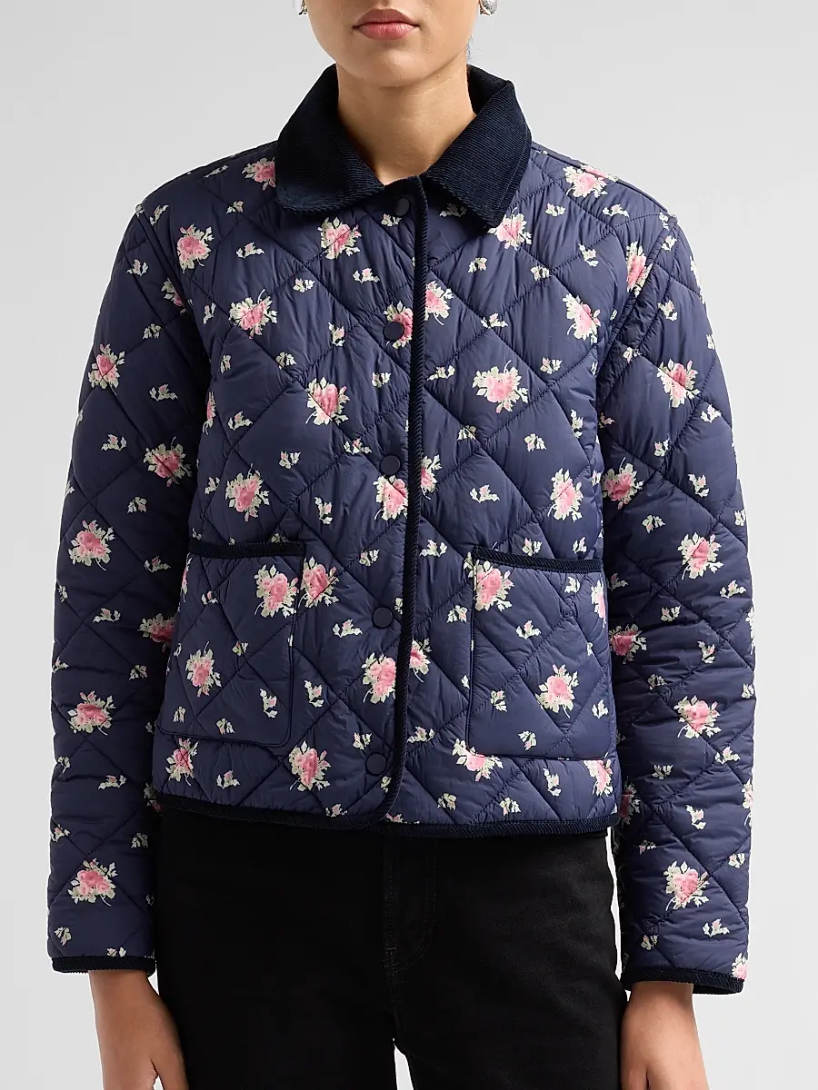 LoveShackFancy Women's Norinda Floral Quilted Jacket | Thumbnail 5